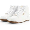Puma Rebound Layup Bling High Top Sneaker In White