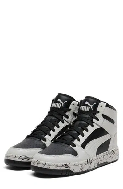 Puma Rebound Layup High Top Sneaker In White