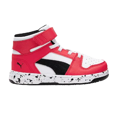 Pre-owned Puma Rebound Layup Little Kid 'speckled - High Risk Red'