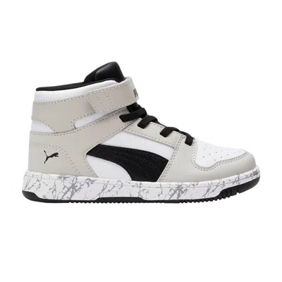 Pre-owned Puma Rebound Layup Mid Little Kid 'grey Violet Black' | Kid's Size 12 In Gray