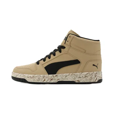 Puma Rebound Layup Nubuck Marble Sneakers In Nude