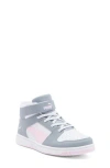 Puma Kids'  Rebound Layup Sl V Sneaker In  White-gray Fog-pink