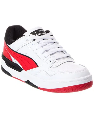Puma Rebound Retro Leather Sneaker In White