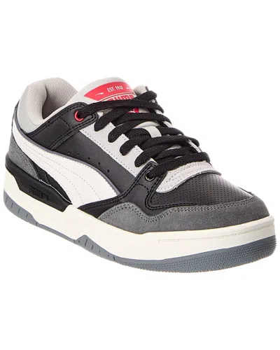 Puma Rebound Retro Sd Leather Sneaker In Black
