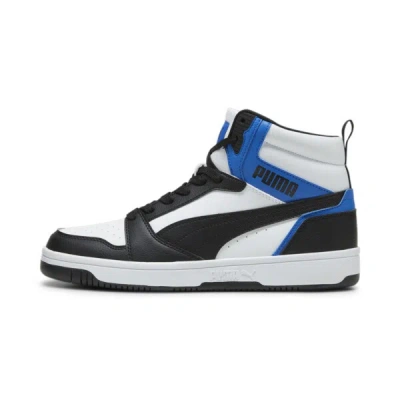 Puma Rebound Sneakers In Black- White- Team Royal