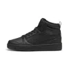 Puma Rebound V6 Big Kids' Mid Top Sneakers In Black