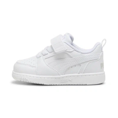 Puma Babies' Rebound V6 Lo Toddlers' Sneakers In White-cool Light Gray