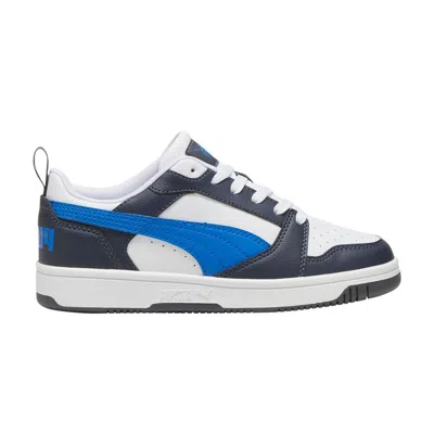 Pre-owned Puma Rebound V6 Low Big Kid 'hyperlink Blue Galactic Grey' | Kid's Size 5