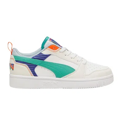 Pre-owned Puma Rebound V6 Low Big Kid 'ready Set Better' | White | Kid's Size 4.5