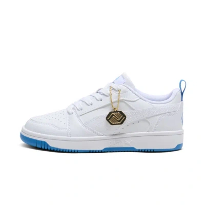 Puma Rebound V6 Low Boys And Girls Club Big Kids' Shoes In White