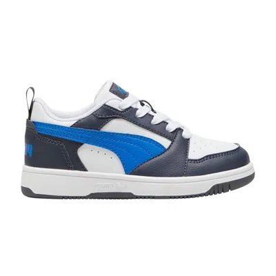 Pre-owned Puma Rebound V6 Low Little Kid 'hyperlink Blue Galactic Grey' | Kid's Size 1.5