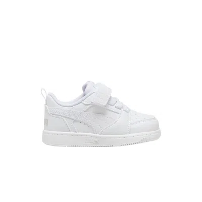 Pre-owned Puma Rebound V6 Low Toddler 'white Cool Light Grey' | Infant Size 10