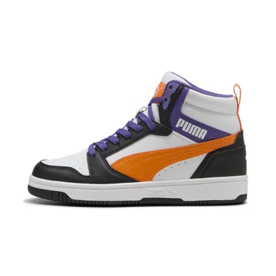 Puma Rebound V6 Mid Big Kids' Sneakers In White