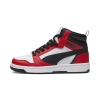 Puma Rebound V6 Mid Big Kids' Sneakers In White- Black-for All Time Red