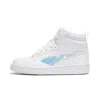Puma Rebound V6 Shine Big Kids' Mid-top Easy On Sneakers In White