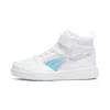Puma Rebound V6 Shine Little Kids' Mid-top Easy On Sneakers In White