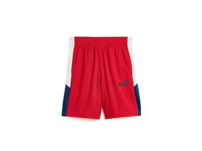 Puma Recess Mesh Shorts (big Kid) Boy's Shorts Red: Md (10-12 Big Kid) 7.5