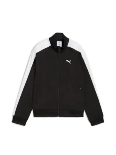 Puma Recycled Polyester Zip-closure Sweatshirt In Black