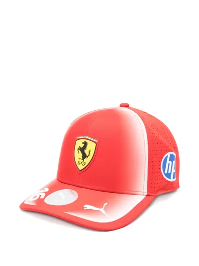 Puma 로고 패치 베이스볼 캡 모자 In Red