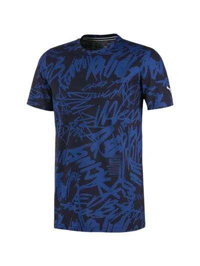 Puma Red Bull Racing All-over Print T-shirt In Blue