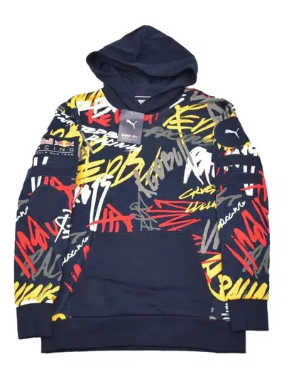Puma Red Bull Racing Street Midlayer Red Bull Racing Hoodie In Blue