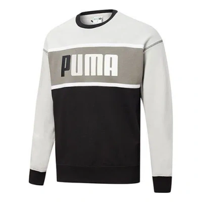 Puma Regular Fit Retro Sweatshirt 'black White Grey'