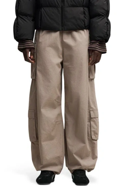 Puma Relaxed Barrel Cargo Pants In Neutral
