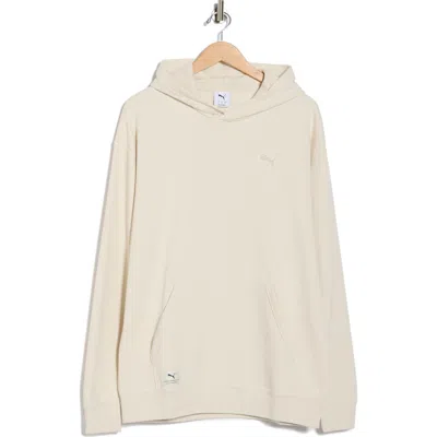 Puma Relaxed Fit Waffle Hoodie In Gray
