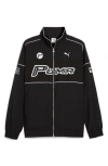 Puma Relaxed Speed Driver Series Graphic Track Jacket In  Black