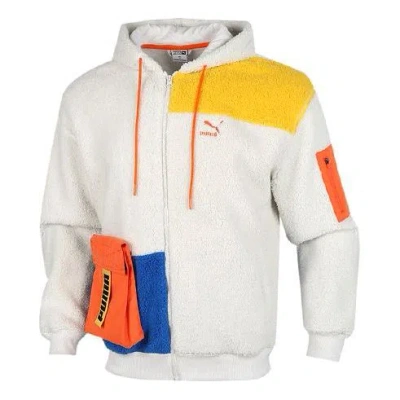 Puma Retro Block Sherpa Jacket In Multi
