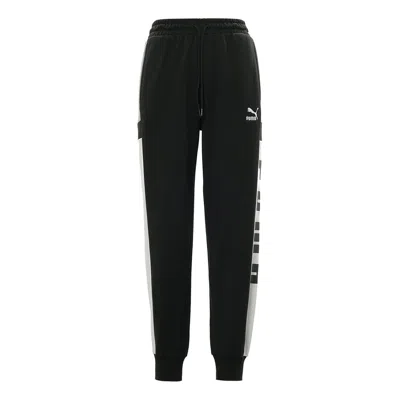 Puma Retro Block Sweatpant 'black White Grey'