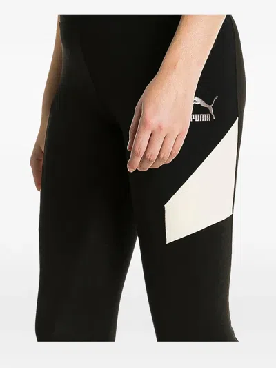 Puma Retro Colour-block Leggings In Animal Print