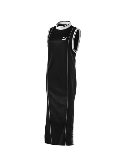 Puma Retro Maxi Dress In Black