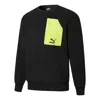 Puma Retro Sherpa Crew Neck Sweatshirt 'black'