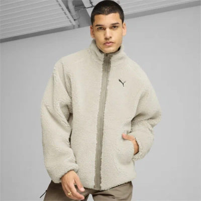 Puma Reversible Sherpa Jacket Men In Alpine Snow