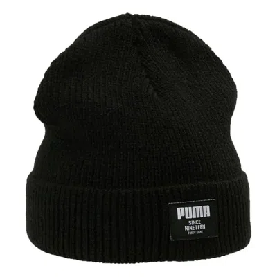 Puma Ribbed Classic Cuff Beanie Hats 'black'