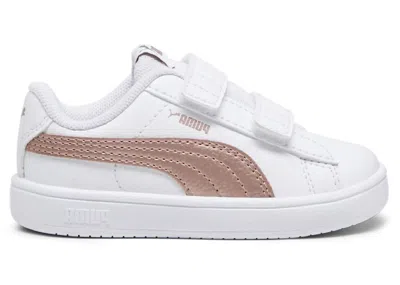 Pre-owned Puma Rickie Classic V Sneakers In White/metallic Copper