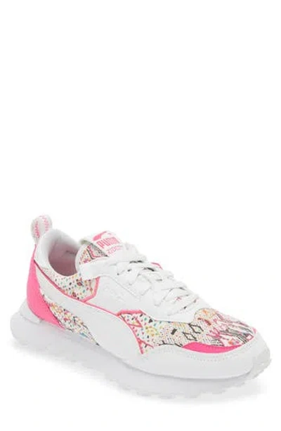 Puma Rider Fv Artisan Sneaker In  White-ravish