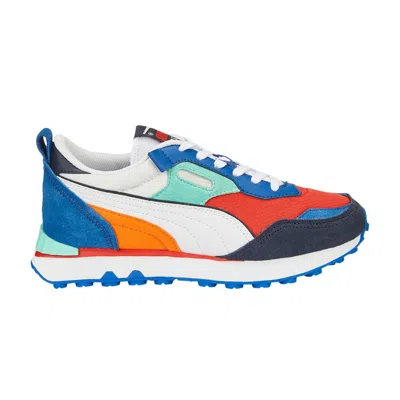 Pre-owned Puma Rider Fv Jr 'future Vintage - Burnt Red Blue' | Black | Kid's Size 7