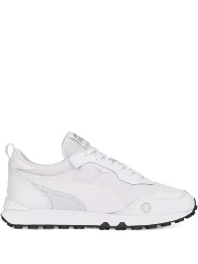 Puma Rider Fv Leather Sneakers In White