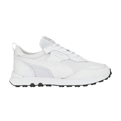 Pre-owned Puma Rider Fv Leather 'white Black'