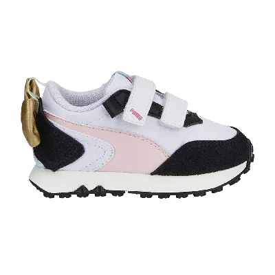 Pre-owned Puma Rider Fv Little Kid 'bow' In White