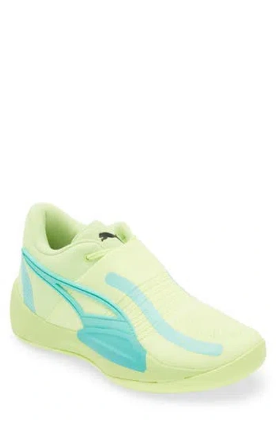Puma Rise Nitro™ Basketball Shoe In Fast Yellow-peppermint