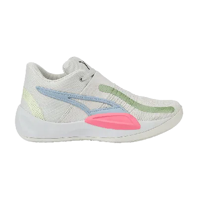 Pre-owned Puma Rise Nitro 'glacier Grey Sunset Pink'