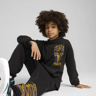 Puma Kids' Rival Rage Hoodie In Black