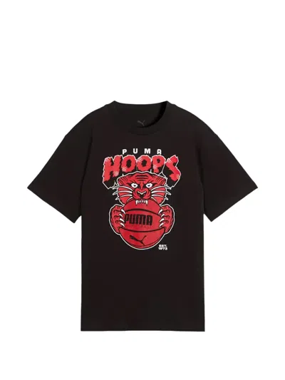 Puma Kids' Rival Rage Graphic-print T-shirt In Black