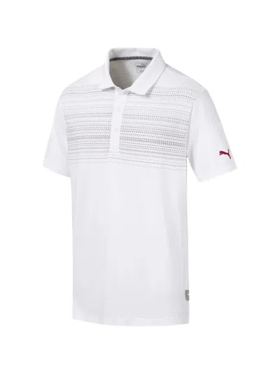 Puma Road Map Golf Polo Shirt In White