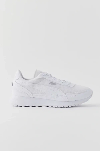 Puma Road Rider Leather Sneaker In White, Women's At Urban Outfitters