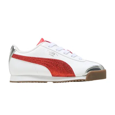 Pre-owned Puma Roma 24 Little Kid 'holiday Glitz' | White | Kid's Size 1.5