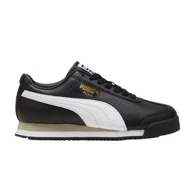 Pre-owned Puma Roma 24 Standard Big Kid 'black White' | Kid's Size 4